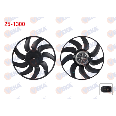 Radyatör Fan ve Motoru  Audi A4 Avant (8K5)(04.2008->)  VEKA 25-1300