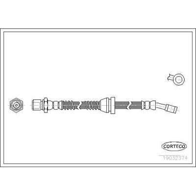 Fren Hortumu Ön Sağ veya Sol CORTECO 19032374