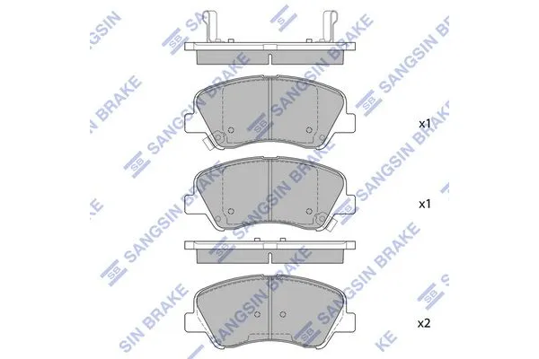 Fren Disk Balata Ön Kia Rio (UB)(2011->)  SANGSIN SP1399