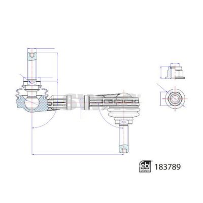 Viraj Demir Askı Rotu Arka Sağ veya Sol Ford Focus 4/5 Kapı (CGE)(2018->)  SWAG 33 10 9217