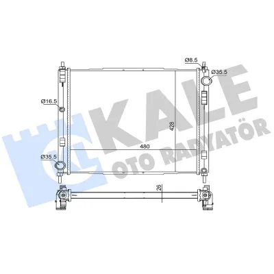 Su Radyatörü  Nissan Cube (Z12)(08.2009->)  KALE 363770