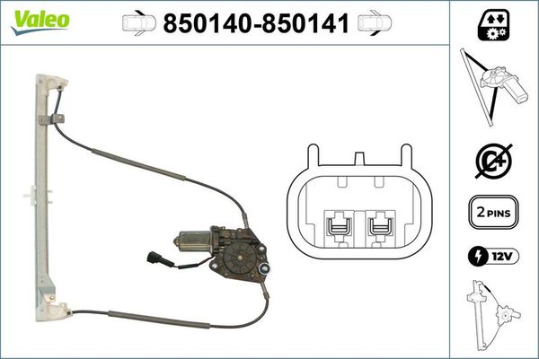 Cam Krikosu Ön Sol VALEO 850140