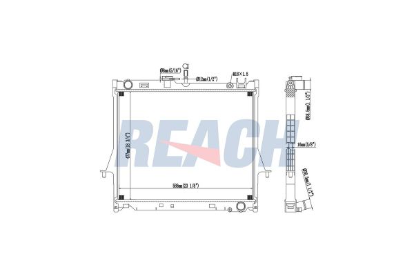 Su Radyatörü  Isuzu D-Max (2007->)  VEKA 16-2707B