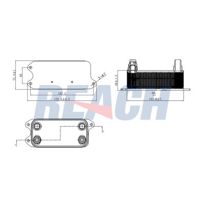 Motor Yağ Soğutucu  Mercedes SLK -Serisi Roadster (BM 172)(12.2010->)  BSG 60-506-012