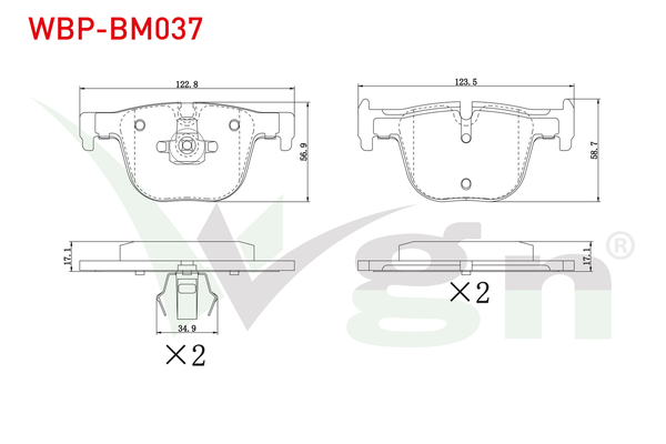 Fren Disk Balata Arka WGN WBP-BM037