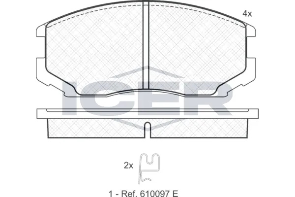 Fren Disk Balata Ön Daihatsu Sirion (M1...)(1998->2002)  AYD 60239A