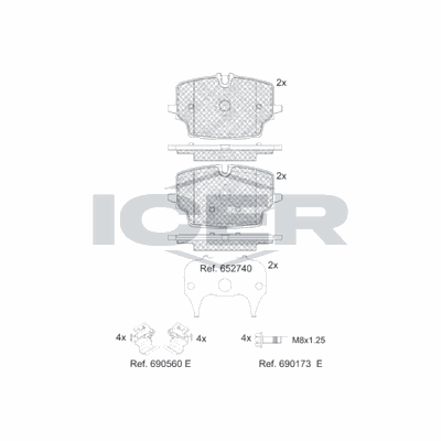 Fren Disk Balata Ön BMW X1 Serisi (U11)(2022->)  FEBI BILSTEIN 1002006