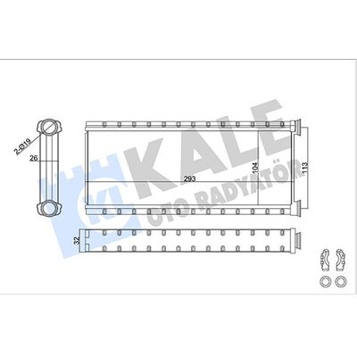 Kalorifer Radyatörü  Opel Zafira Life (2019->)  FIAT ORJINAL 821299980