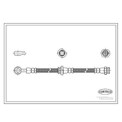 Fren Hortumu Arka Sağ veya Sol Nissan Almera Tino (V10M)(05.2000->)  CAVO C900 487A