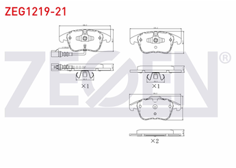 Fren Disk Balata Ön ZEGEN ZEG1219-21   5N0698151 5N0698151A 7N0698151 5N0698151C 5N0 698 151 C 5N0698151B 5N0 698 151 B JZW698151S JZW 698 151 S 5N0 698 151 5N0 698 151 A 7N0 698 151