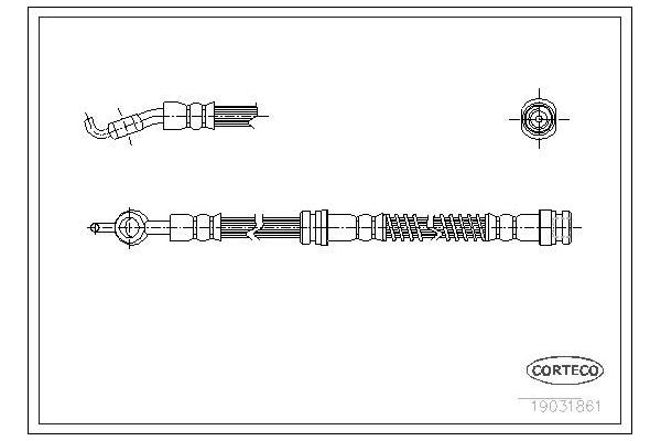 Fren Hortumu Ön Sağ veya Sol OSSCA 00716