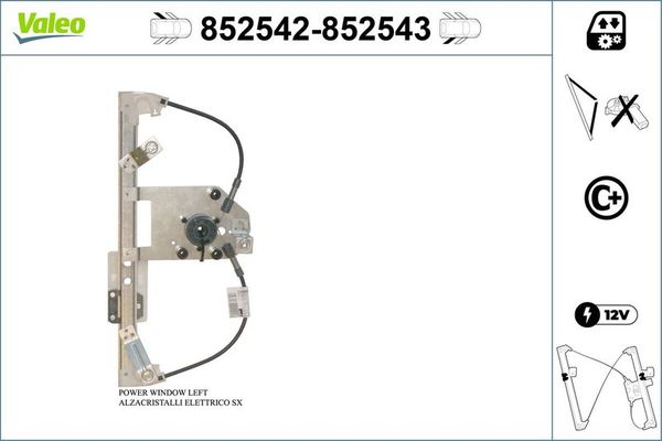 Cam Krikosu Arka Sol VALEO 852542