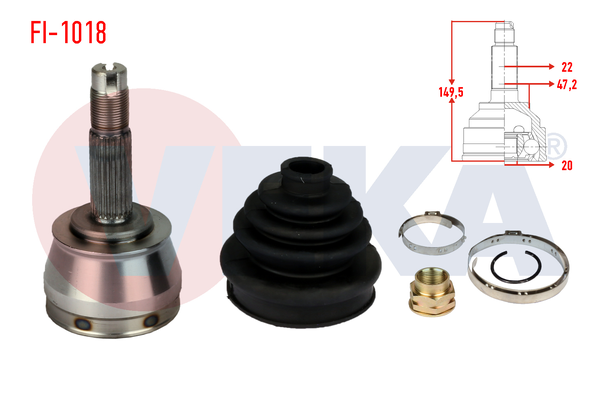 Aks Kafası Ön Dış Sağ veya Sol VEKA FI-1018