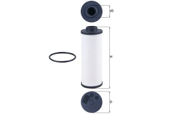 Şanzıman Yağ Filtresi  Porsche Macan (Typ 95BA)(11.2013->)  MAHLE HX 186D