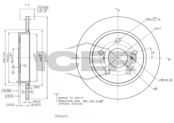 Fren Disk Ayna Arka Sağ ve Sol GOODYEAR 103181  4243112280 4243102170 4243102180