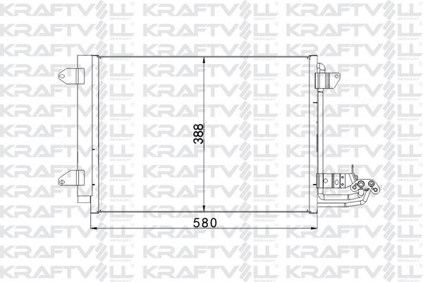 Klima Radyatörü  Audi A3 (8P1)(05.2003->)  KRAFTVOLL 08060130