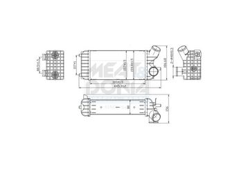 Turbo Radyatörü  APD 45520085  8V619L440C 1755305 1692747 1697476 1747987 8V619L440CB 8V619L440CC 8V619L440CD 8V619L440CE