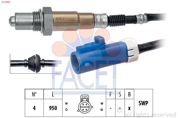 Oksijen (Lambda) Sensörü  Ford Mondeo 4/5 Kapı (GE)(2000->)  PIERBURG 7.02604.67.0