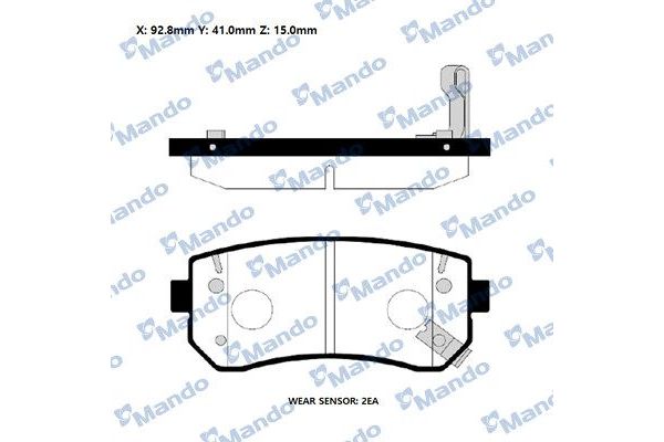 Fren Disk Balata Arka Hyundai Accent Era (MC)(2006->)  MANDO RMPK42NS