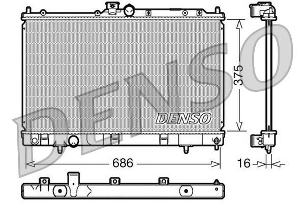Su Radyatörü  DENSO DRM45025
