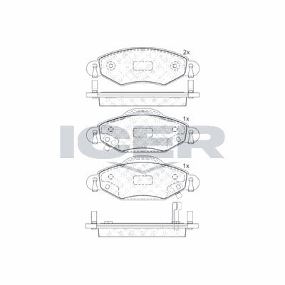 Fren Disk Balata Ön Toyota Yaris (NCP1/NLP1/SCP1)(1999->)  KRAFTVOLL 07010461