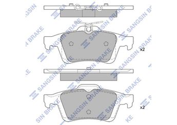 Fren Disk Balata Arka SANGSIN SP2091  1605200 25814674 425405 1233679 1324300 1360254 1360304 1360306 1459016 1566096 1683374 1763677 1805813 1809259 1809458 2T142M008AA 2T1J2M008AA 3M512M008AC 4387371 4387374 5134101 AV612M008AA AV612M008AB AV612M008BA BV612M007BA CV6Z2200A MEAV6J2M008BA C2C27271 C2D23143 C2P17595 BPYK2648Z BPYK2648ZA BPYK2648ZA9C BPYK2648ZB C2Y32648Z C2Y32648ZB C2Y32648ZA 1605065 16050650 1605117 1605196 1605973 1605993 93176116 93183140 93190338 93192623 440600002R 440601689R 12799240 13322091 32017848 93166942 30736610 30742031 31323501 31341327 8683615