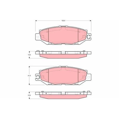 Fren Disk Balata Arka Lexus LS 400 (UCF20)(1995->)  TRW GDB1240