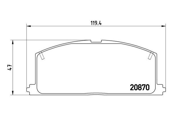 Fren Disk Balata Ön Toyota Camry (V20)(1987->)  BEŞER 3472
