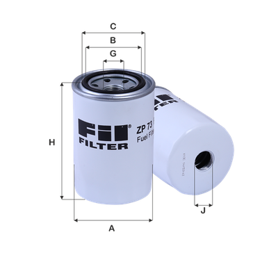 Yakıt Filtresi  Mitsubishi Lancer Sedan (C60A/C70A)(1989->)  FIL FILTRE ZP 73 F