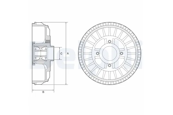 Kampana Arka Sağ veya Sol Nissan Almera (G15RA)(12.2012->)  DELPHI BFR621