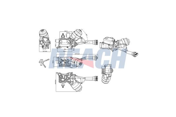 Motor Yağ Soğutucu  MOTORTEC TMP0664