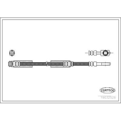Fren Hortumu Ön Sağ veya Sol CAVO C900 657A
