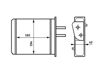 Kalorifer Radyatörü  MAHLE AH 159 000S  46722095 46721212 0000046721212 0046721212 46721123