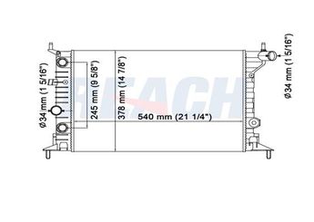 Su Radyatörü  ORİS BOP127022  1300158 90499823