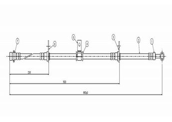 Fren Hortumu Ön Sağ veya Sol CAVO C800 418A  46411SH0A01 43300SB2003 43301SB2003 46410SH0A01