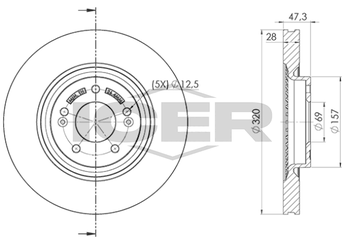 Fren Disk Ayna Ön Sağ ve Sol KRAFTVOLL 07040998  517122T000 51712-2T000 517122T100 51712-2T100 517124C000 51712-4C000 4615A230