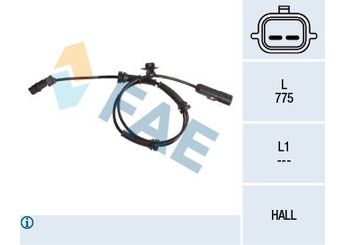 Abs Sensörü Ön Sağ veya Sol FAE 78057  8200404460 82 00 404 460