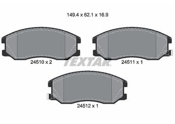 Fren Disk Balata Ön TEXTAR 2451001  96626070 42784760 19149903 19168899 19176876 96626069 22850989 95599732 20789468 4808861 4817764 95459512 4810774