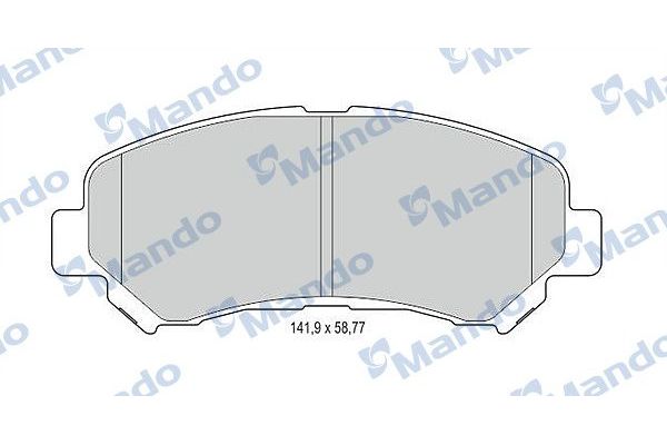 Fren Disk Balata Ön Nissan Qashqai (J10)(01.2007->)  MANDO MBF015236