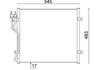 Klima Radyatörü  MAHLE AC 545 000S  55037465AA 5143010AB 05143010AB 5161913AA 05161913AA 5183560AA 05183560AA 5183560AB 05183560AB 5183560AC 05183560AC 5143010AA 55037465AB 55037465AC K05183560AB K0 518 356 0AB K05143010AA K05143010AB K05161913AA K05183560AA K55037465AA K55037465AB K55037465AC V8507465AA V857465AA