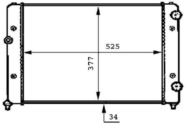 Su Radyatörü  BMW 7 Serisi (E65/E66)(2001->)  MAHLE CR 507 000S