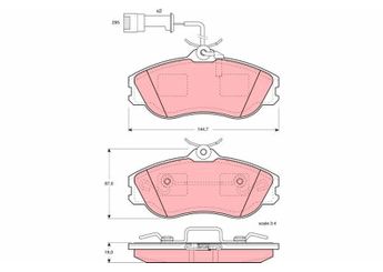 Fren Disk Balata Ön TRW GDB816  447698151 447698151A 447698151B 447 698 151 447 698 151 A 447 698 151 B 447698151E 447 698 151 E 447698151F 447 698 151 F 8A0698151D 8A0 698 151 D 8A0698151F 8A0 698 151 F