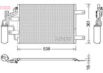 Klima Radyatörü  DENSO DCN20025  13148296 1850094
