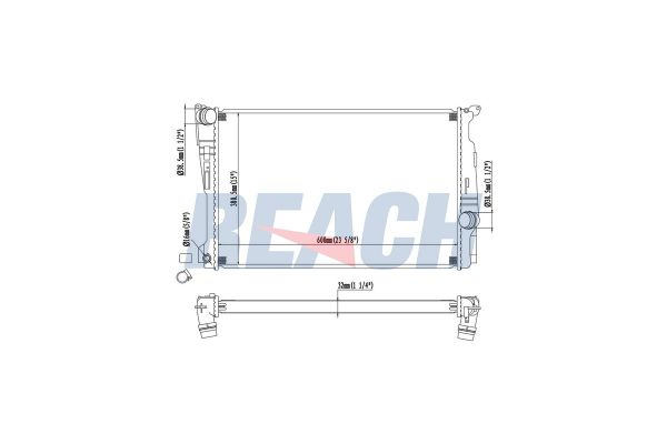 Su Radyatörü  BMW X3 Serisi (F25)(03.2011->)  BITAPART BVO200005