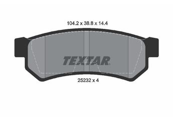 Fren Disk Balata Arka TEXTAR 2523201  96800089 5550085Z10000 5550085Z10