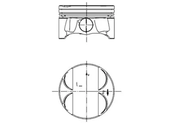 Piston (84.00MM-STD)  KOLBENSCHMIDT 40085600  11257562451 11257548001 11 25 7 548 001 11 25 7 562 451 7548001 7 548 001 7562451 7 562 451