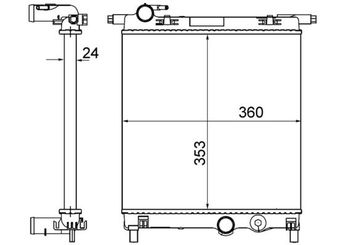Su Radyatörü  MAHLE CR 831 001S  8W0121251J8W0121251K 8W0121251J 8W0121251K 1S0121253P 1S0121253AL