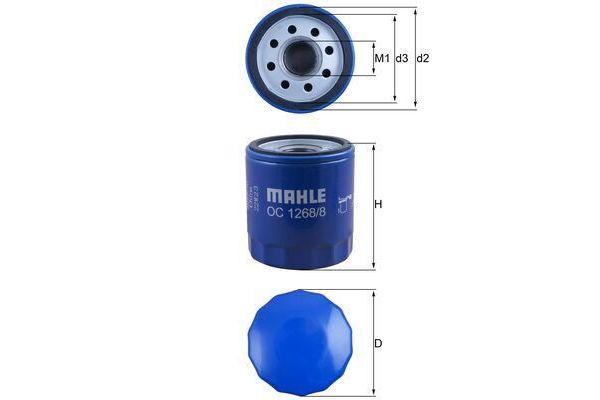 Yağ Filtresi  MAHLE OC 1268/8