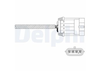 Oksijen (Lambda) Sensörü  DELPHI ES11052-12B1  855330 90528253