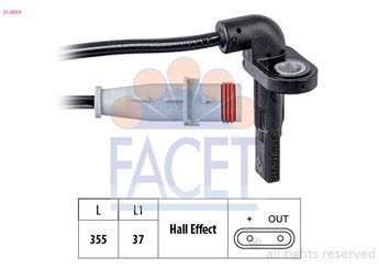 Abs Sensörü Ön Sağ veya Sol PSA ORJINAL 12842287  12842287 12 842 287 13470636 13 470 636 1238265 12 38 265 23483147 6238265 62 38 265 6238613 62 38 613